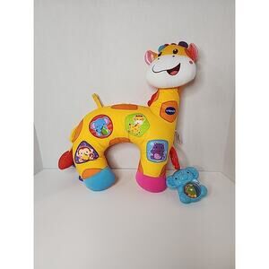 Vtech Tummy Time Discovery Pillow Giraffe 19" Plush Baby Toddler Infant Toy